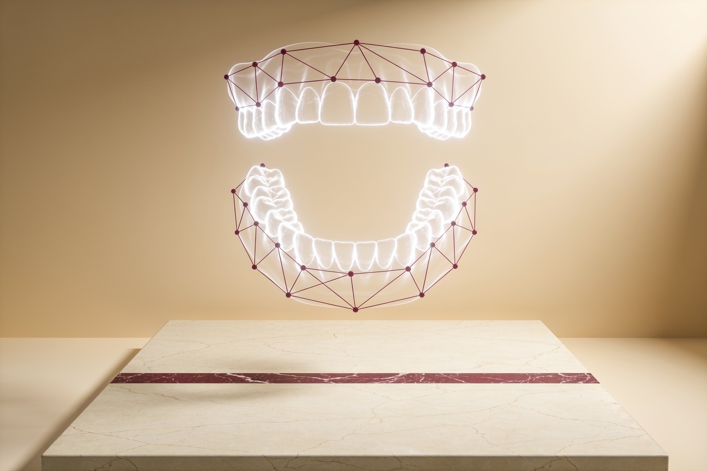 Escaneado 3D de las dos arcadas dentales